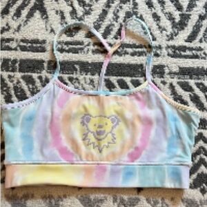 Grateful Dead Tie-Dye Dancing Bear Bralette